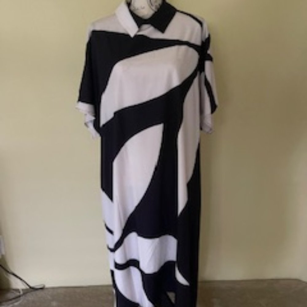 Koandaily Dress Black & Beige